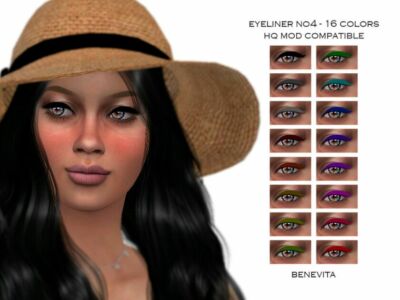 Eyeliner NO4 [HQ] By Benevita Sims 4 CC