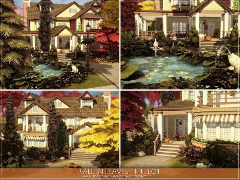 sims 4 cc fallen leaves the lot by mychqqq 2