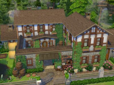 Family Farmhouse // NO CC By Flubs79 Sims 4 CC