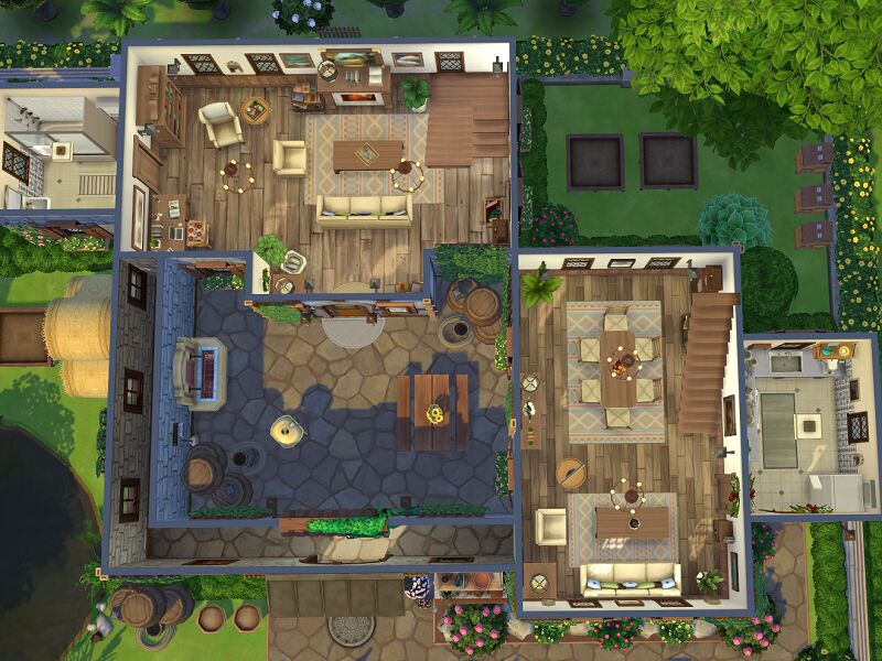 sims 4 cc family farmhouse no cc by flubs79 3