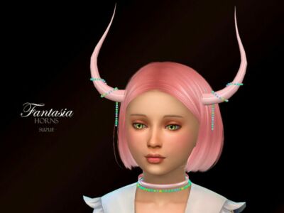 Fantasia Horns Child By Suzue Sims 4 CC