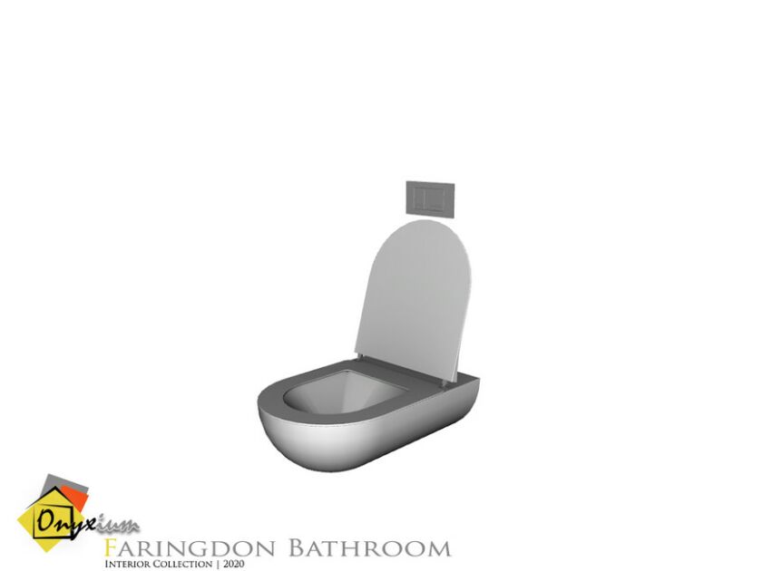 Faringdon Toilet With Open LID Sims 4 CC