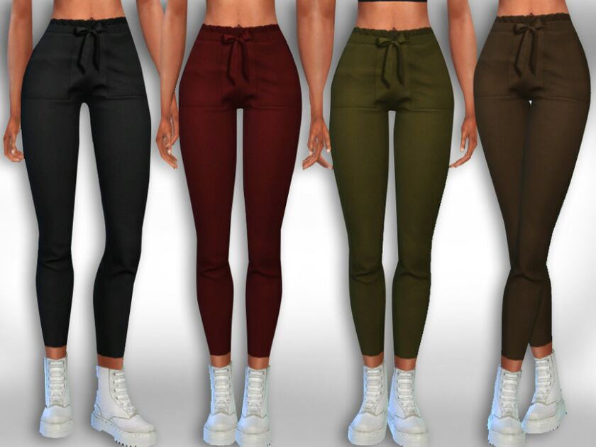 Female Casual Cotton FIT Pants By Saliwa Sims 4 CC