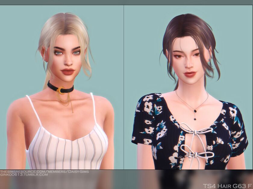 Female Hair G63 By Daisy-Sims Sims 4 CC