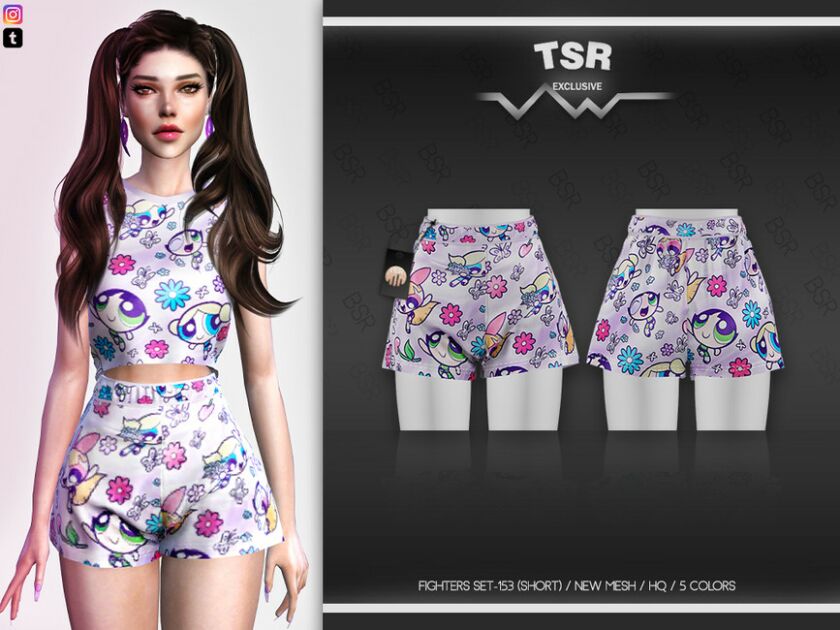 Fighters SET-153 (Short) BD536 By Busra-Tr Sims 4 CC