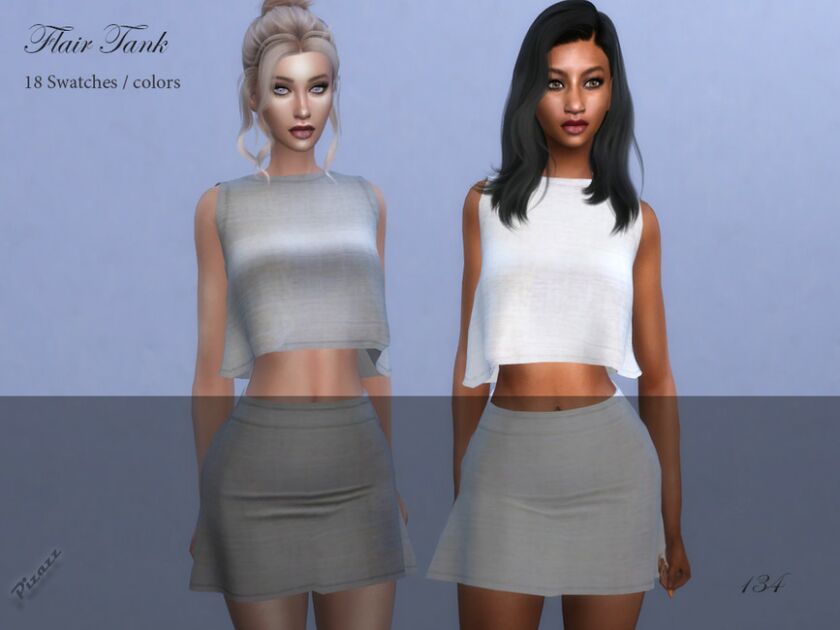 Flair Tank By Pizazz Sims 4 CC