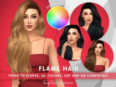 Flame Color Slider Retexture (Patreon) By Sonyasimscc Sims 4 CC