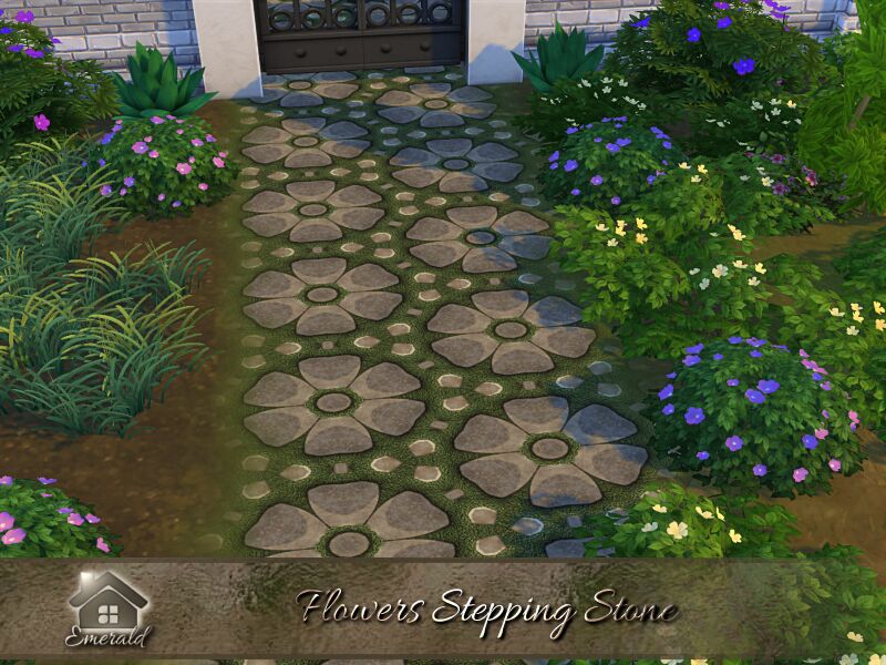 sims 4 cc flowers stepping stone by emerald 2