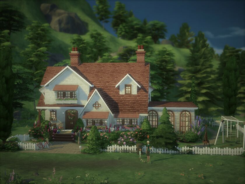 sims 4 cc forest cottage no cc by sgk45 2