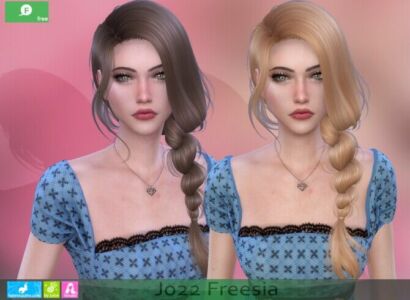 Freesia Hair Sims 4 CC