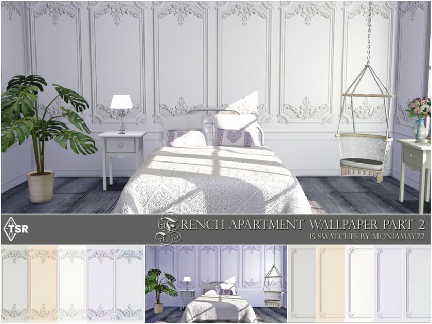 French Apartment Wallpaper Part 2 Sims 4 CC