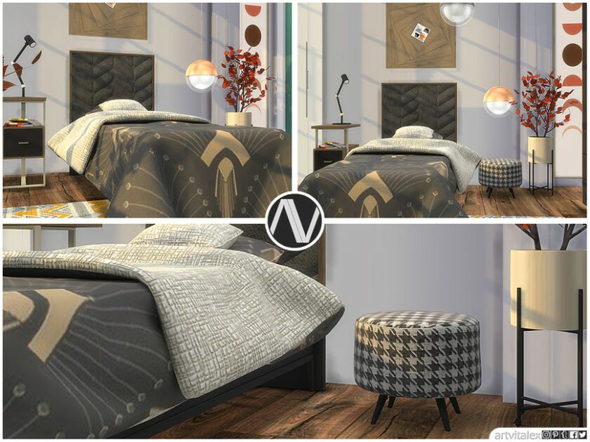 sims 4 cc frisco teen bedroom by artvitalex 2