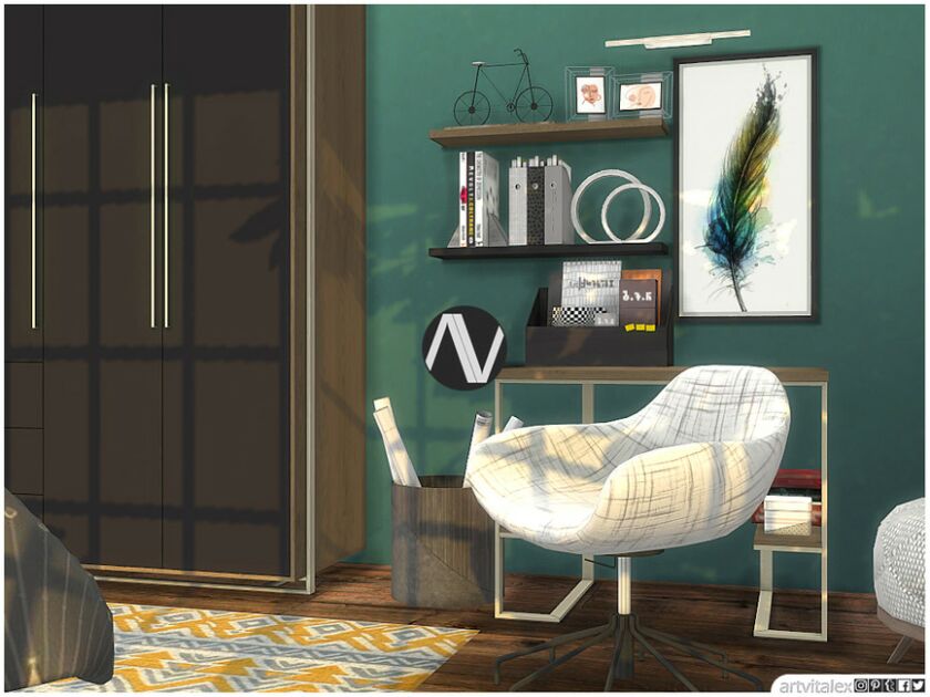 sims 4 cc frisco teen bedroom by artvitalex 3