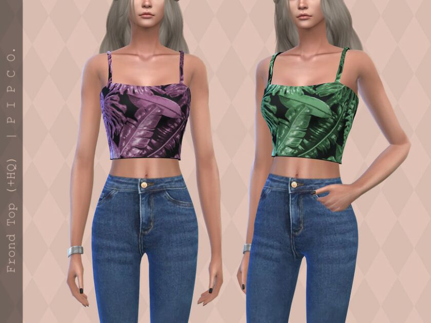 Frond TOP. By Pipco Sims 4 CC