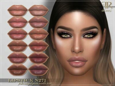 FRS Lipstick N271 By Fashionroyaltysims Sims 4 CC