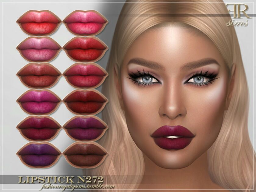 FRS Lipstick N272 By Fashionroyaltysims Sims 4 CC