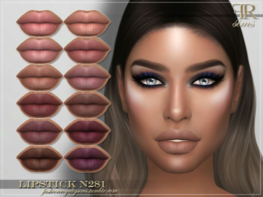 FRS Lipstick N281 By Fashionroyaltysims Sims 4 CC