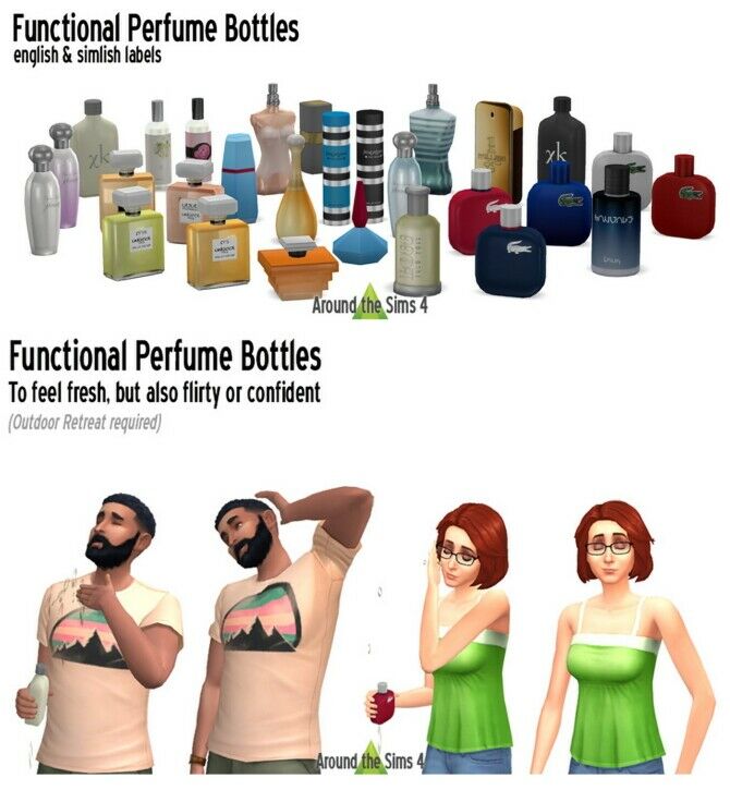 Functional Perfumes Sims 4 CC