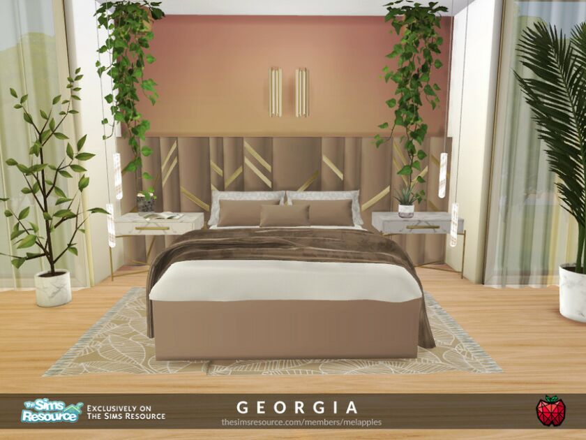 Georgia Bedroom By Melapples Sims 4 CC