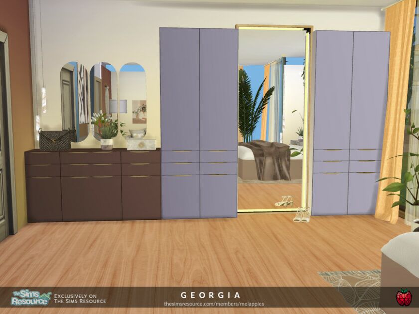 sims 4 cc georgia bedroom by melapples 2