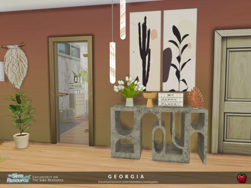 sims 4 cc georgia bedroom by melapples 4