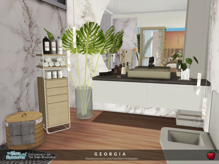 sims 4 cc georgia bedroom by melapples 5