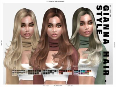 Gianna Hairstyle (Patreon) Sims 4 CC