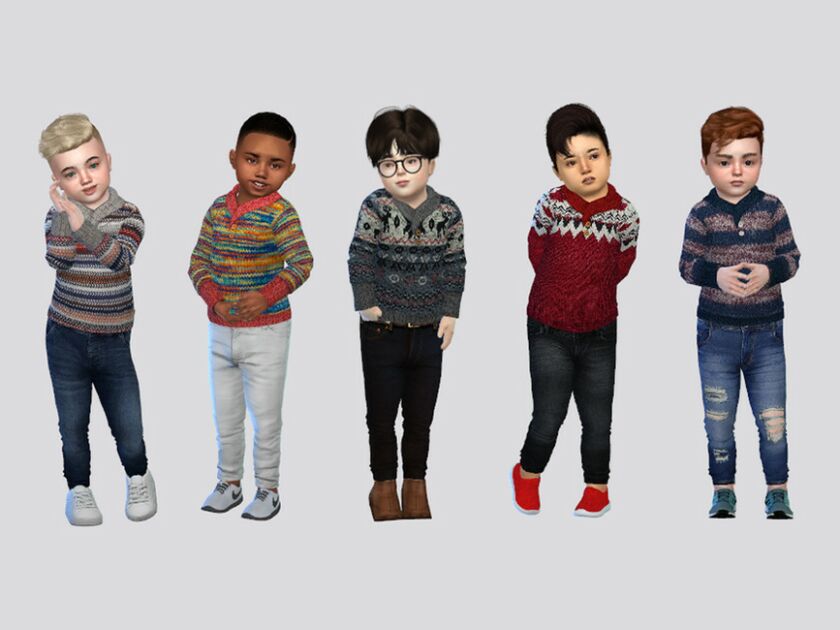 Glenn Sweater Toddler Sims 4 CC