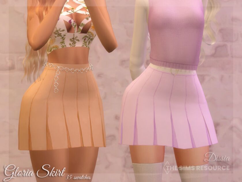 Gloria Skirt By Dissia Sims 4 CC