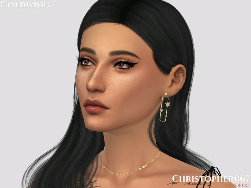 sims 4 cc goldwing earrings christopher067 by christopher067 2