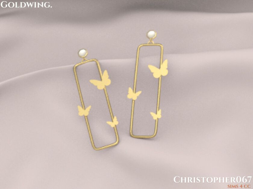 sims 4 cc goldwing earrings christopher067 by christopher067 3