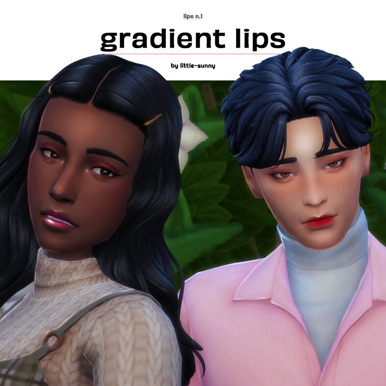 ✦ Gradient Lips Sims 4 CC