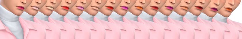 sims 4 cc gradient lips 2