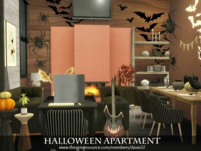 Halloween Apartment By Dasie2 Sims 4 CC