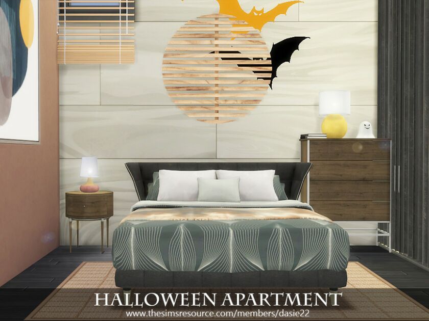 sims 4 cc halloween apartment by dasie2 7