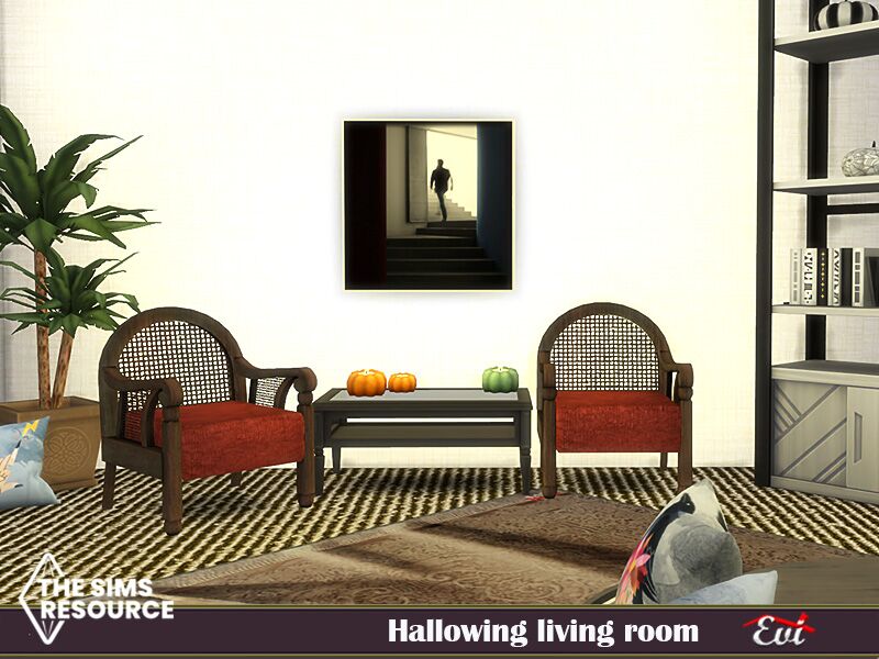 sims 4 cc halloween living room tsr only cc by evi 2