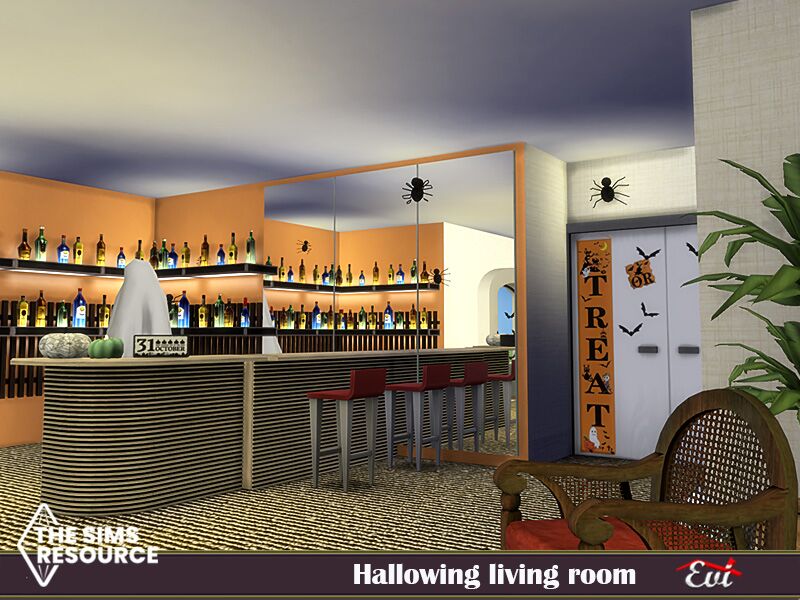 sims 4 cc halloween living room tsr only cc by evi 3