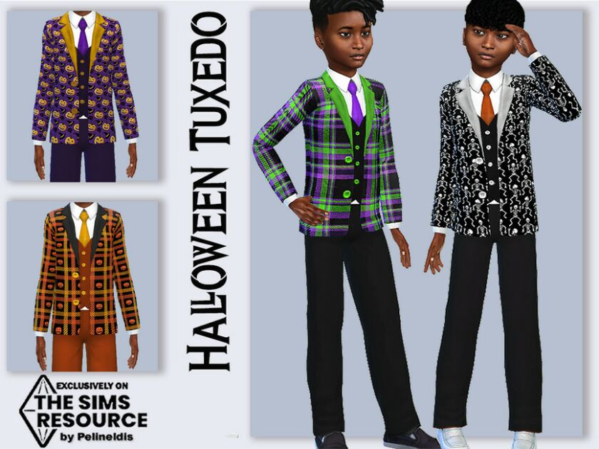 Halloween Tuxedo By Pelineldis Sims 4 CC