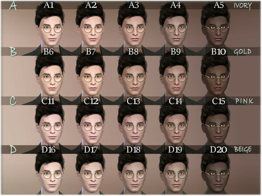 sims 4 cc harry facemask by bakalia 2