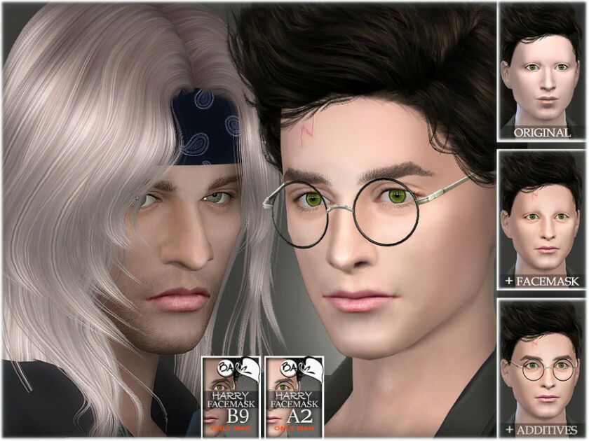 sims 4 cc harry facemask by bakalia 3