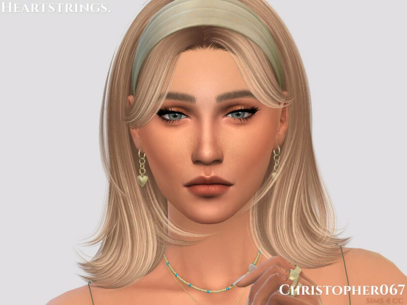 sims 4 cc heartstrings earrings christopher067 by christopher067 2