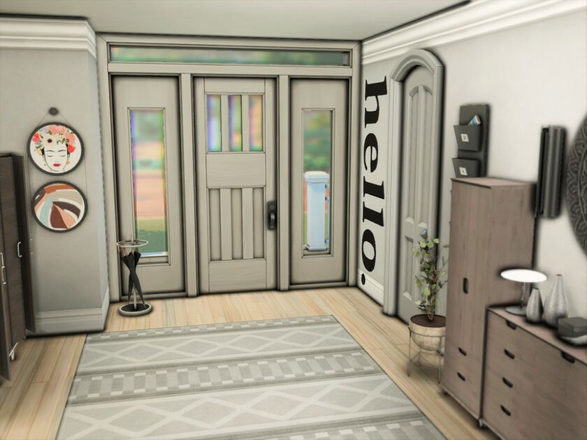 sims 4 cc hello hallway by xogerardine 3