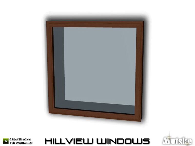 Hillview Square Window 1×1 By Mutske Sims 4 CC