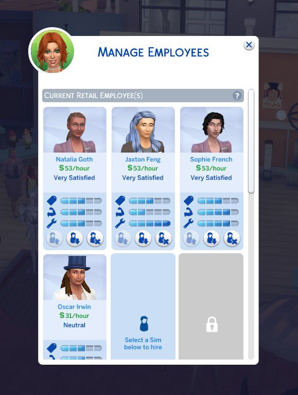 Hire More Retail Employees Sims 4 CC