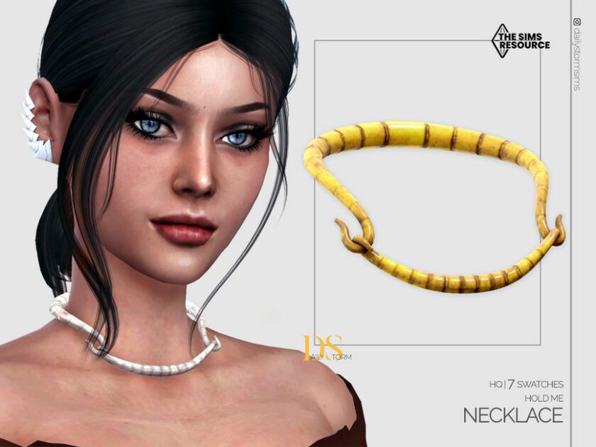 Hold ME Necklace By Dailystorm Sims 4 CC