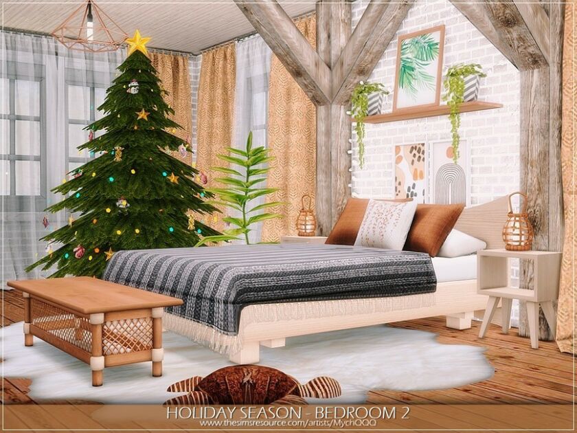 Holiday Season – Bedroom 2 Sims 4 CC