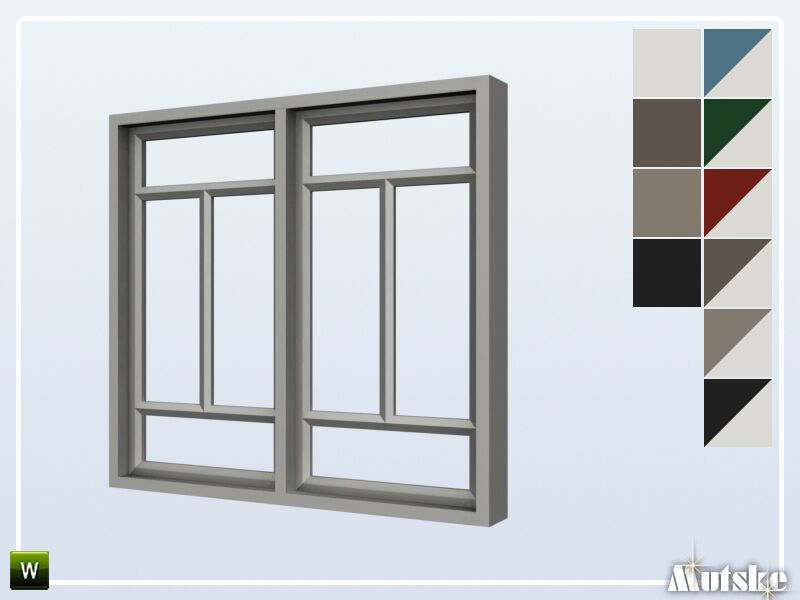 Hook Window Counter 2×1 By Mutske Sims 4 CC