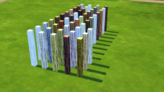 Horse Ranch Strength In Lumber Column Recolors Sims 4 CC