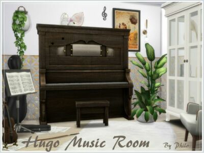 Hugo Music Room By Philo Sims 4 CC