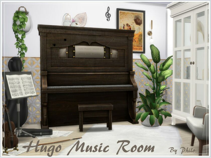 Hugo Music Room By Philo Sims 4 CC